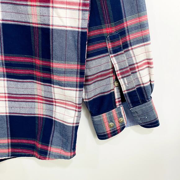 Wrangler Twenty X Men's Shirt Size XL Blue Red Plaid Button Down Casual Western - Picture 4 of 10